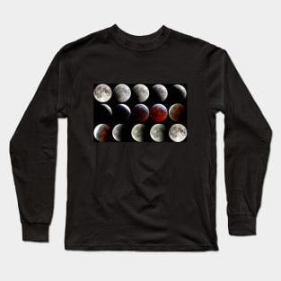 moon phases Long Sleeve T-Shirt